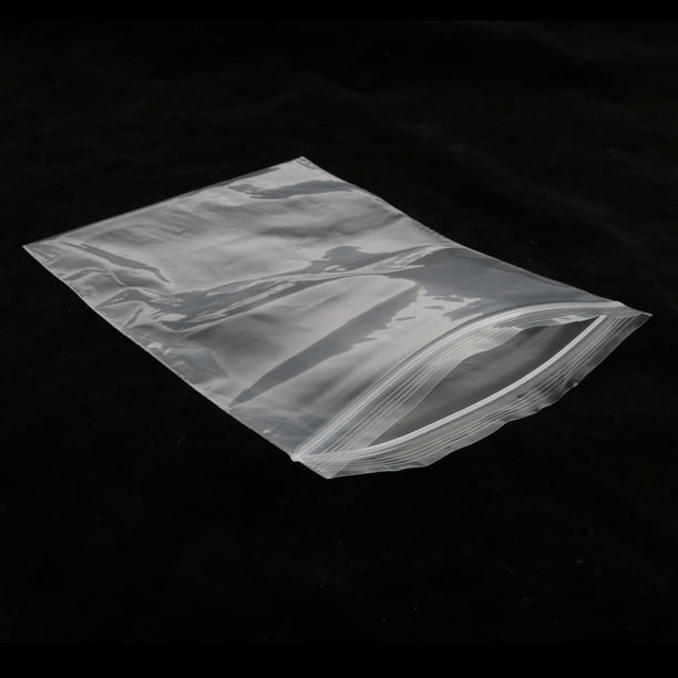 Luckycivia - Paquete de 100 bolsas resellables transparentes con cierre  hermético a prueba de olores, bolsa de almacenamiento de alimentos a  granel