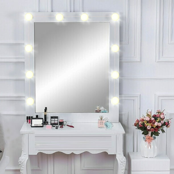 Luces de tocador modernas 11 W LED maquillaje vanidad luz espejo baño  lámpara frontal moderna lámpara de pared lámpara blanca cálida fuente de luz