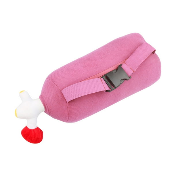 Almohada Para El Cuello Del Coche Cojín para reposacabezas de coche,  soporte lumbar para la espalda, decoración interior de felpa (reposacabezas),  color rosa