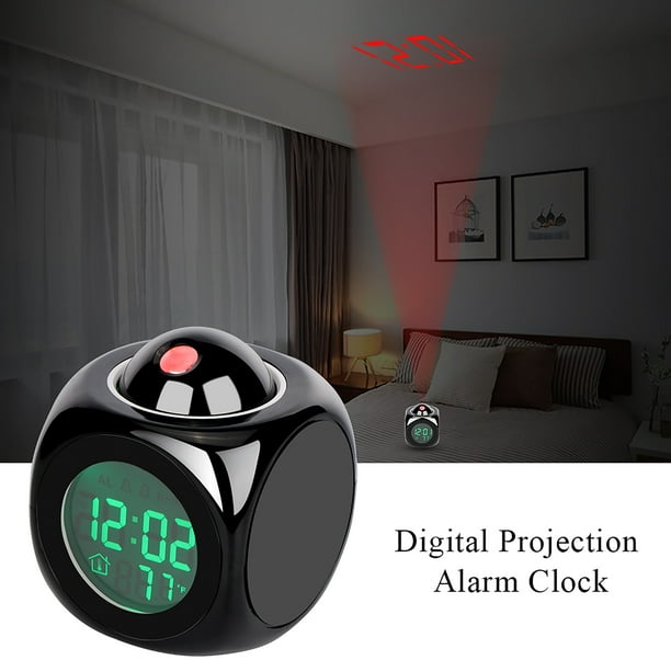 Proyección Digital Reloj Despertador Cubo Led De Escritorio Pantalla Lcd Con Soporte De Minnieouse HA026109-00 | Walmart en línea