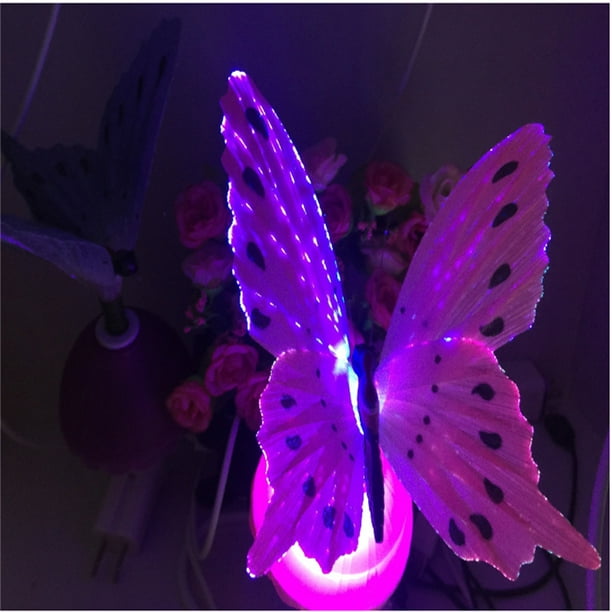 Luz de noche bebé forma de mariposa luz nocturna infantil