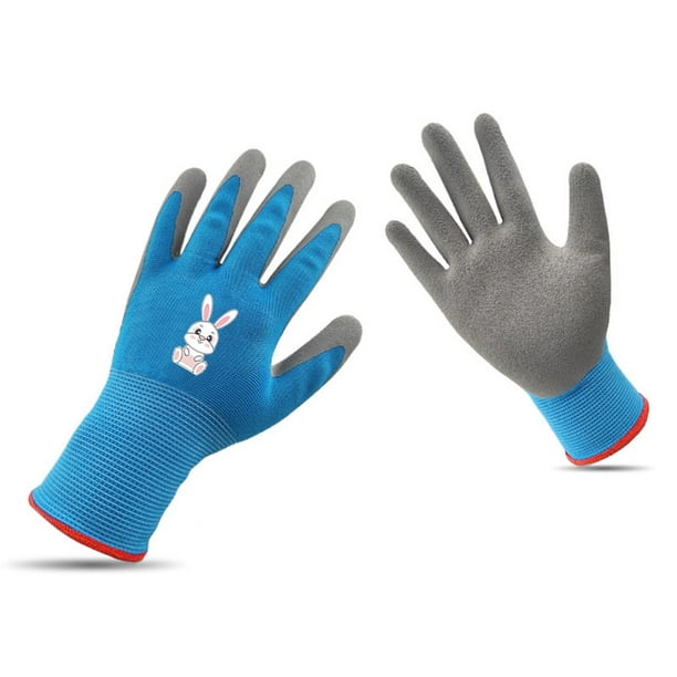  6 pares de guantes de jardinería para niños, guantes