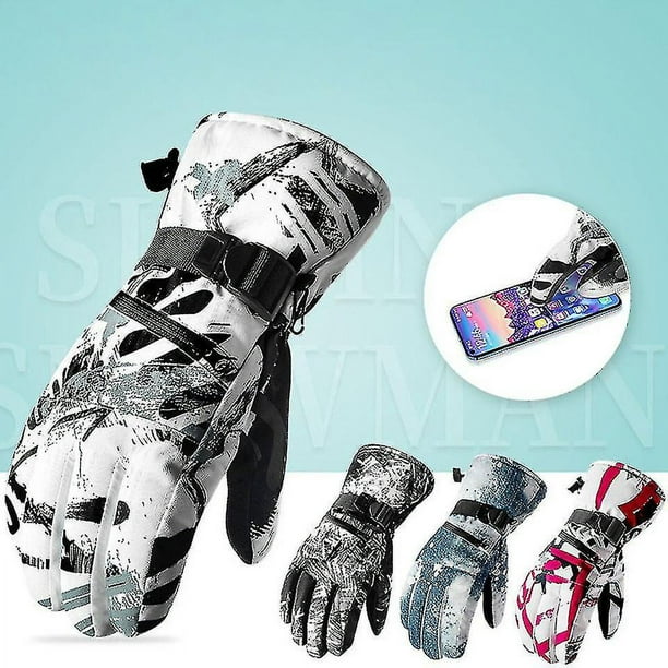 Guantes de esquí ultraligeros impermeables para hombre y mujer