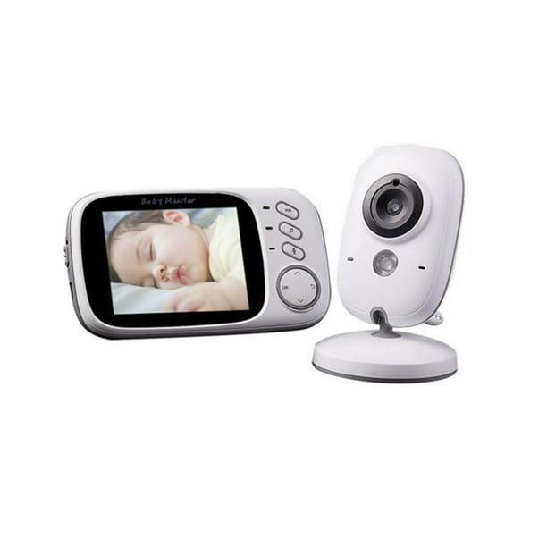 Vigilabebés con cámara y audio, vídeo HD Vigilabebés sin WiFi, monitor de  cámara para bebés, a prueba de piratería, zoom  remoto/panorámica/inclinación