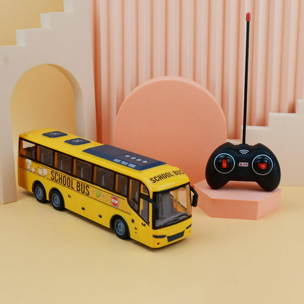 Juguetes del autobús escolar Favores de del juguete del autobús escolar de  RC vehículo ligero pilas para de cumpleaños Magideal Juguetes del autobús  escolar