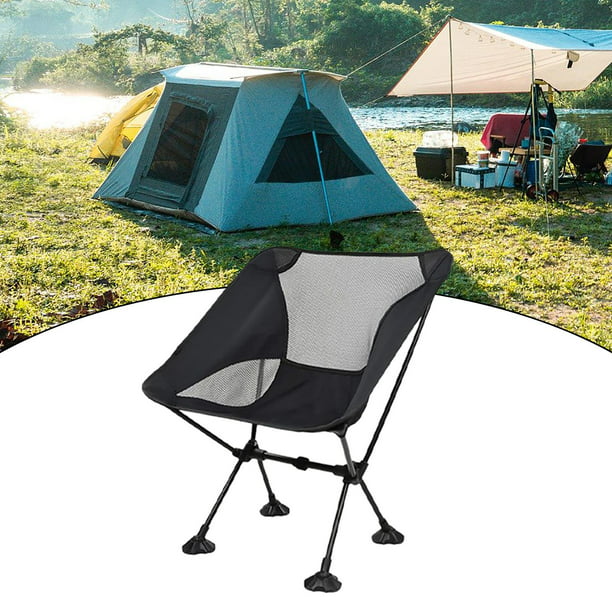 Sillas de camping, sillas plegables compactas portátiles con bolsa de S  shamjiam Asiento plegable al aire libre