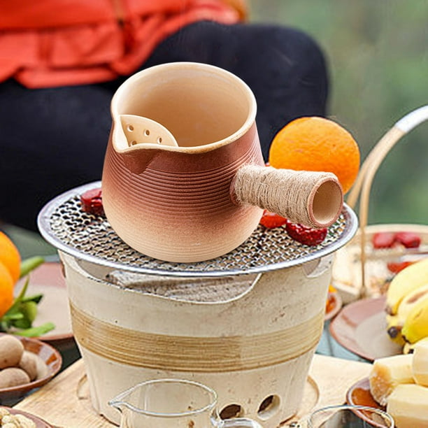 Tetera de cerámica, teteras de té, Infusor de té duradero con mango en  cuerda para el hogar, cocina, regalo para amantes del té, Hotel , 700ml  mayimx Tetera