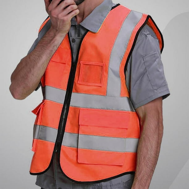 LA MEJOR Chalecos Reflectantes De Trabajo Seguridad Para Hombre Mujer Work  Vest
