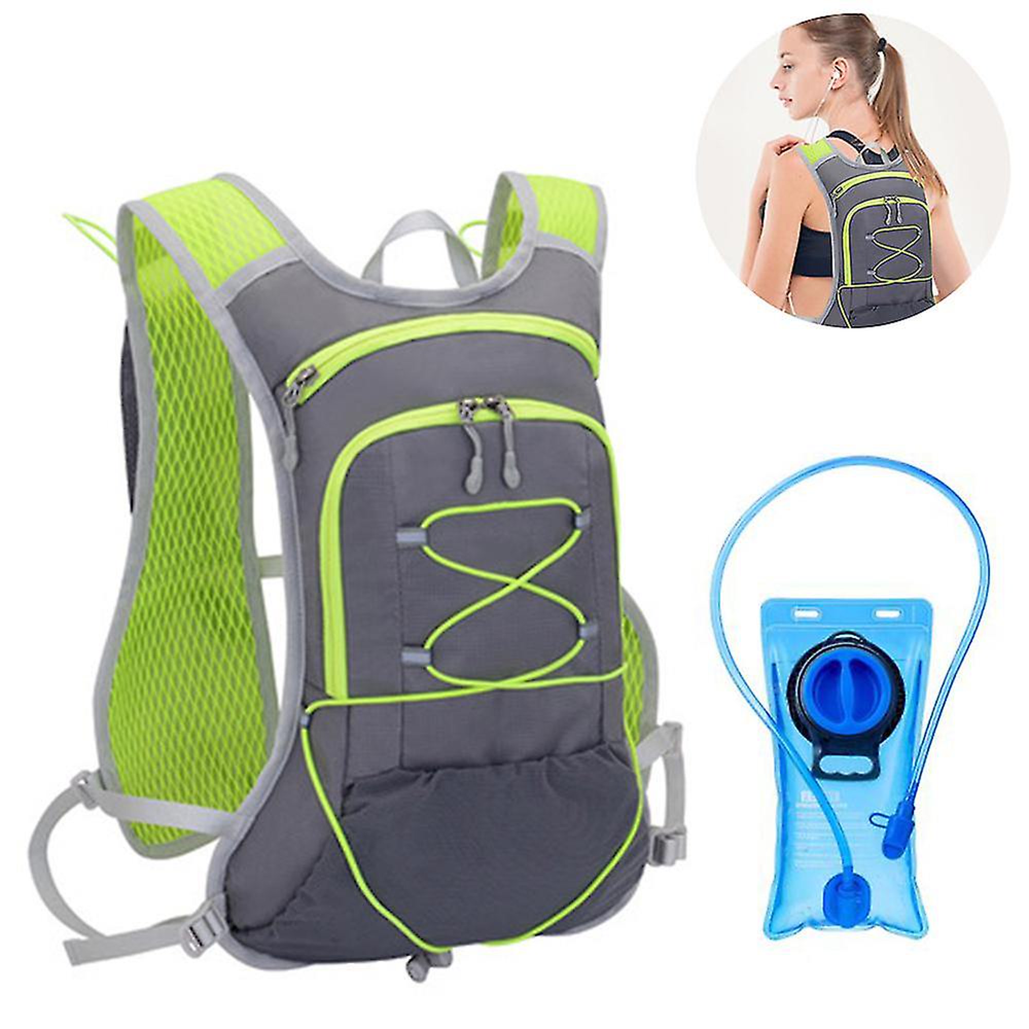 Mochila De Hidratación Con Bolsa De Hidratación 2l Mochila Trail Running  kaili Sencillez