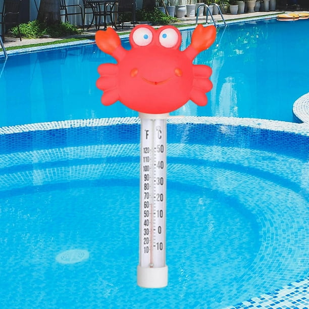 Termómetro de piscina flotante Termómetro de acuario para acuarios de  natación de interior Cangrejo Sharpla Termómetro para piscinas