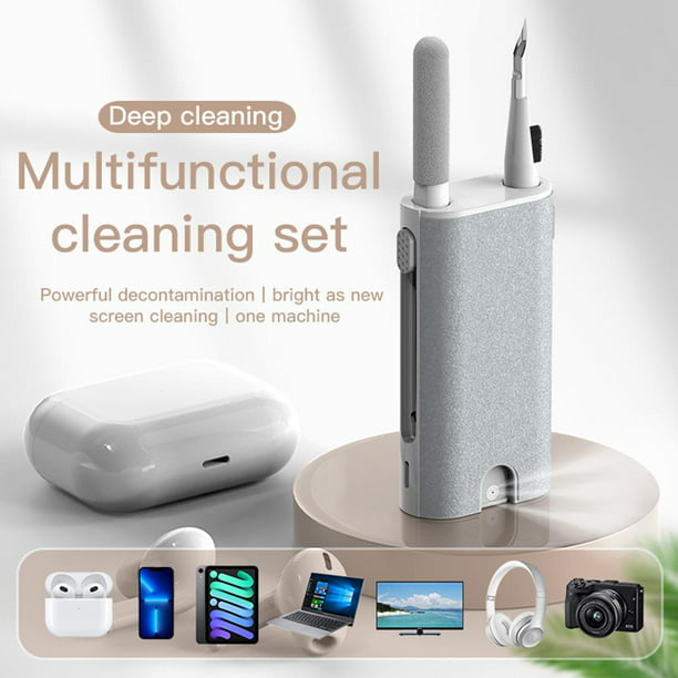 Kit de limpieza 5 en 1 Audífonos Estuche para auriculares PC Limpieza de  teléfonos Cepillo para eliminar el polvo