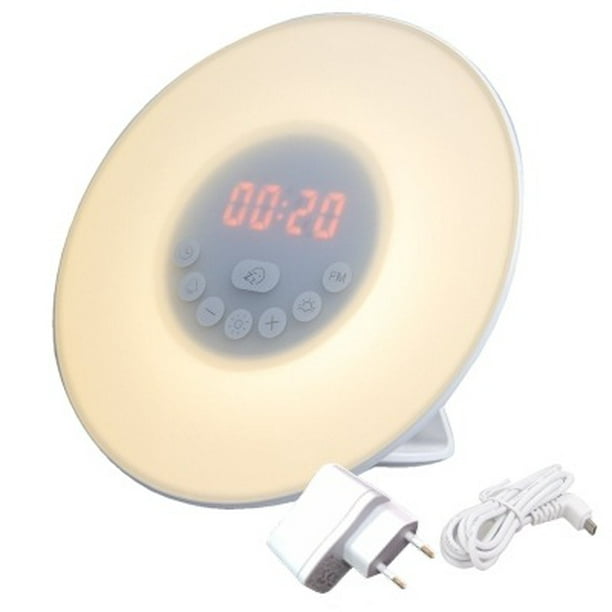 Radio despertador LED lámpara de noche táctil faro euro 170 * 170 * 40mm  TUNC Sencillez
