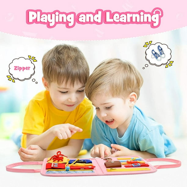 Regalo para niña de 1 a 4 años, juguete Montessori para niñas Juego  educativo de 1 a 4 años Juguete para niños de 1 a 3 años Tablero ocupado  Tablero de actividades