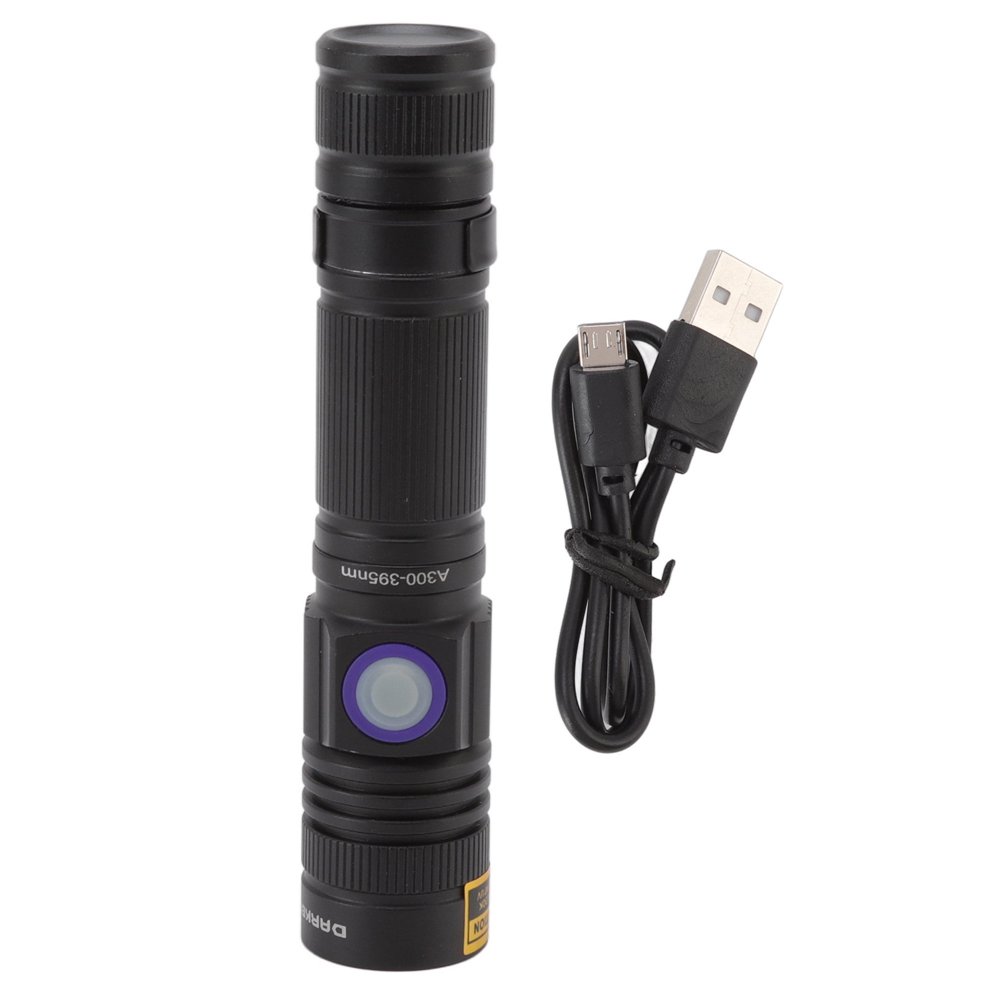 Comprar Linterna UV LED de 365nm y 395nm, linterna ultravioleta con enfoque  con zoom, Mini luz UV negra, Detector de manchas de orina de mascotas, caza  de escorpiones