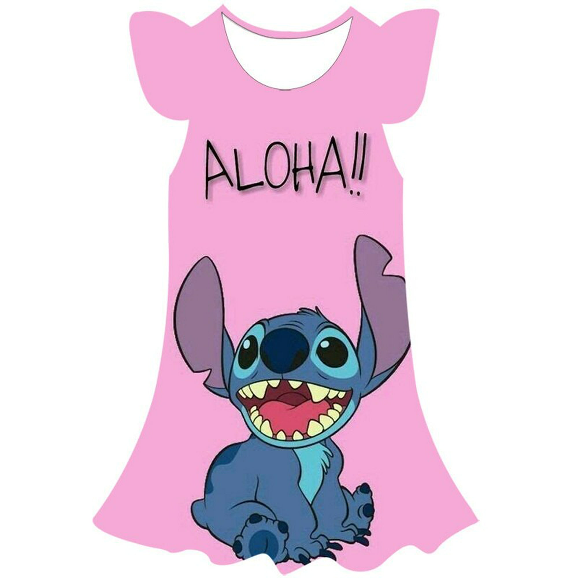 2023 año Disney Stitch vestido niñas vestido niños Cosplay fiesta lindo  moda vestir 1-10 años niños cumpleaños princesa disfraz 4T Gao Jinjia LED