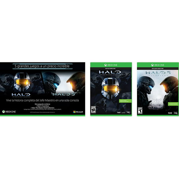 two pack xbox one con halo 5 y halo master chief collection