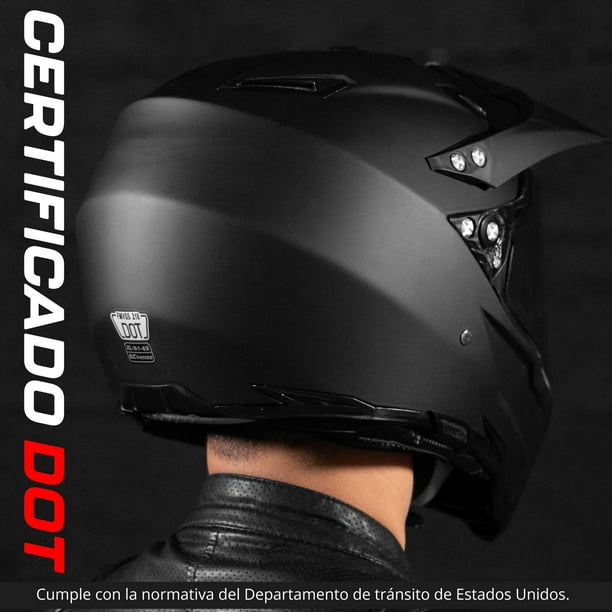 Casco de Motocross Cross Monkey Negro-Vde-Bco FS-607 - Tienda Moto Rider  México