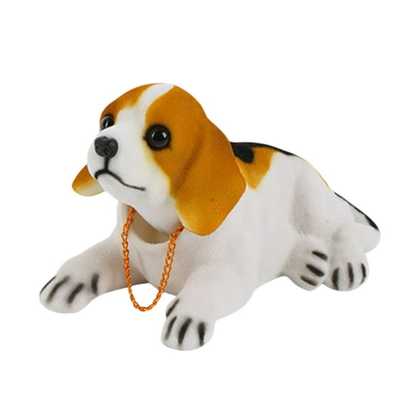 Muñeco de coche creativo muñeco de perro con cabeza móvil realista juguetes  para el salpicadero del coche Husky Beagle