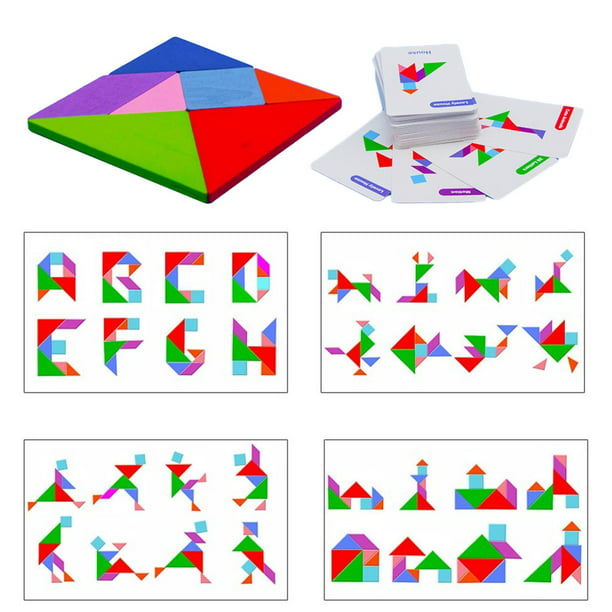 Juguete de Apilamiento de Bloques de Rompecabezas con Rompecabezas de Tangram de en Caja Colori Baoblaze Puzzle de Tangram | Bodega Aurrera en línea