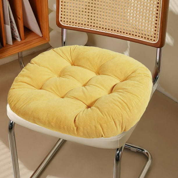 Cojín de asiento grande, almohada para suelo, cojín lavable, suave,  decorativo, cómodo, 55cm x 55cm, cojín para silla, cojín para asiento de  suelo Amarillo perfecl cojín del sofá