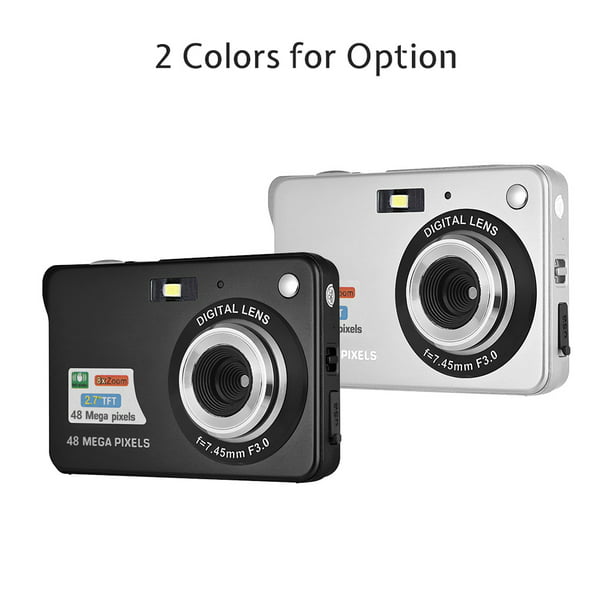 Cámara digital 4K para fotografía y video enfoque automático antivibración,  cámara de vlogging de 48 MP con tarjeta SD, cámara compacta de pantalla