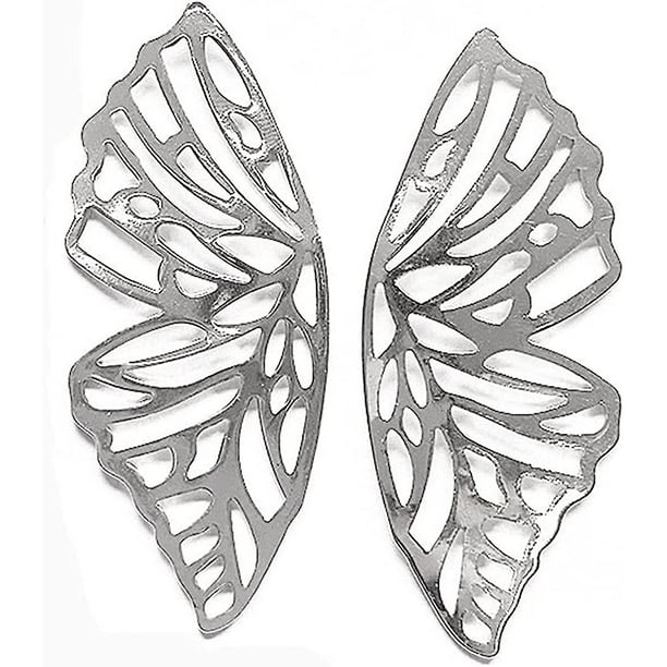 Pendientes Mariposa en Plata. Grande