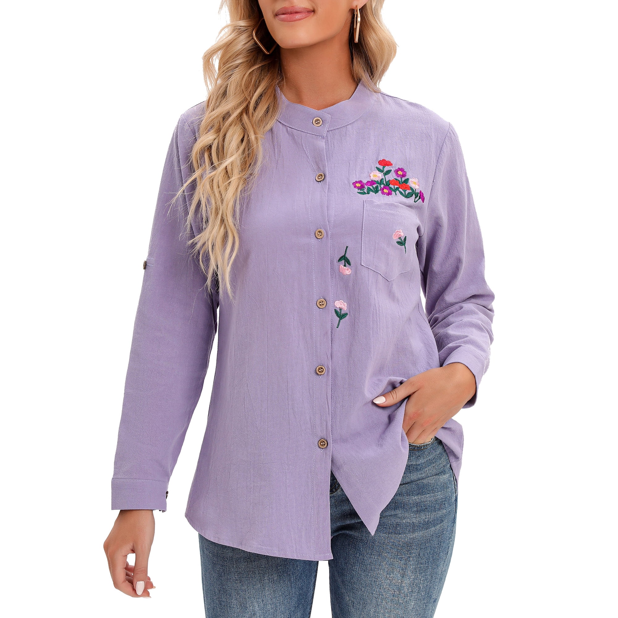  PWFSS Camisa de manga larga con botones, blusas juveniles,  camisas de piña para mujer, camisas de buchona para hombre (beige, S) :  Ropa, Zapatos y Joyería