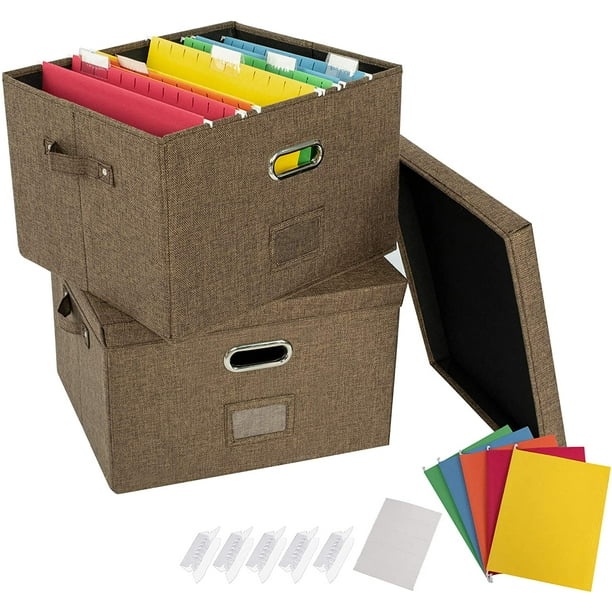 Caja de almacenamiento plegable con asas, caja de plástico plegable,  paquete de 2