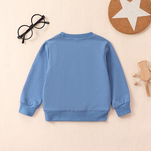 Ropa de bebé niña pequeña Pullover Top Sudadera con estampado de