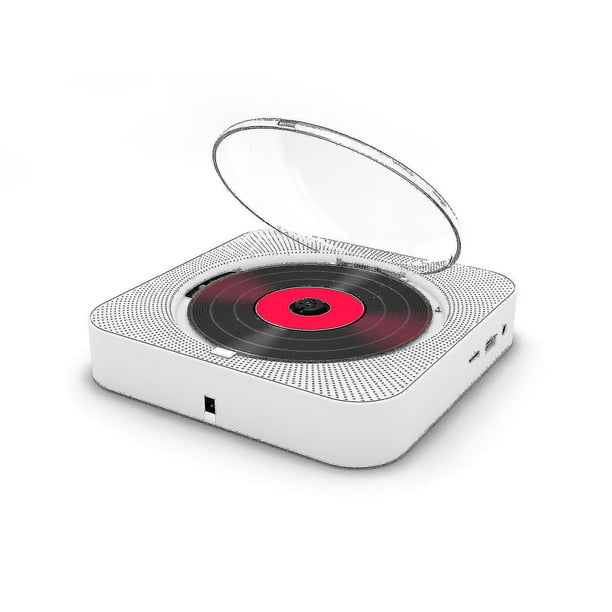 Reproductor de CD de escritorio con altavoces, reproductores de CD para el  hogar Bluetooth 5.0 con control remoto KOVCDVI con pantalla de cubierta