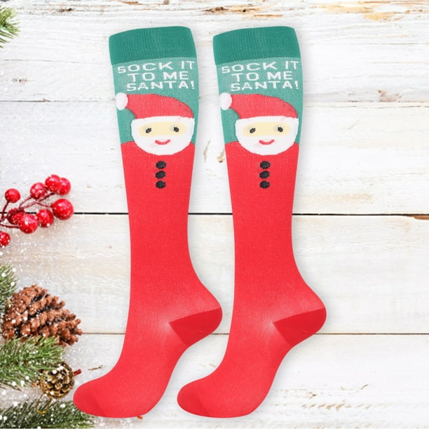 Gibobby Calcetines Hombre y Mujer Calcetines de invierno de Navidad para  mujer Calcetines de tubo me Gibobby