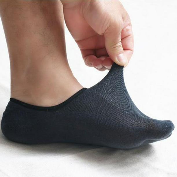 1 par de calcetines transpirables para hombre, calcetines cortos invisibles, calcetines náuticos de jinwen Calcetines dos o tres ojales | Walmart en línea