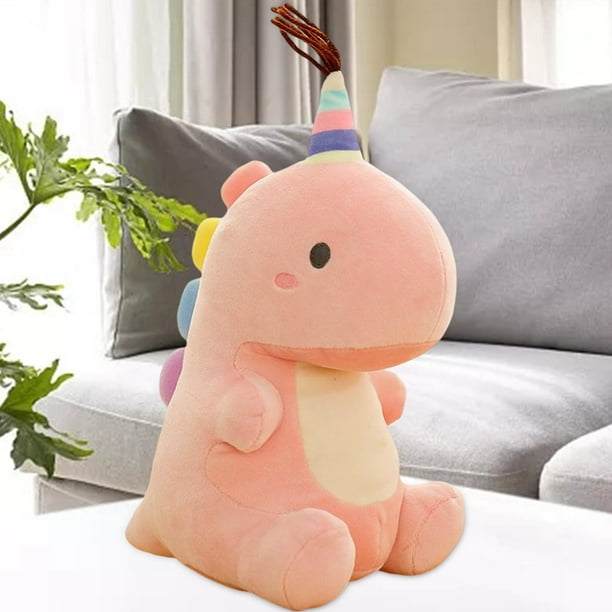 2 Piezas Lindo Dinosaurio de Dibujos Animados Juguetes de Peluche Cuddle  Almohadas Muñeca para Regalo de Navidad , Amarillo Sunnimix muñeco de  peluche de dinosaurio