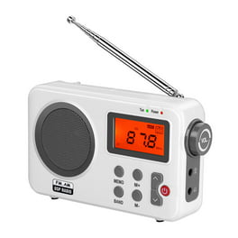 Radio portátil, sintonizador digital ZHIWHIS FM con la mejor recepción,  receptor de transistor de bolsillo con sonido estéreo, walkmen a batería  con