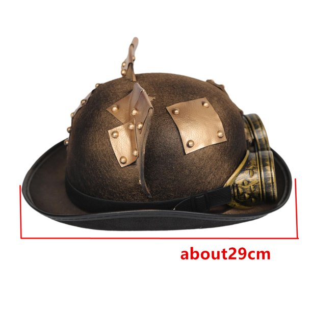 Retro Steampunk Hat Bowler Costume Accesorios Mujeres Hombres