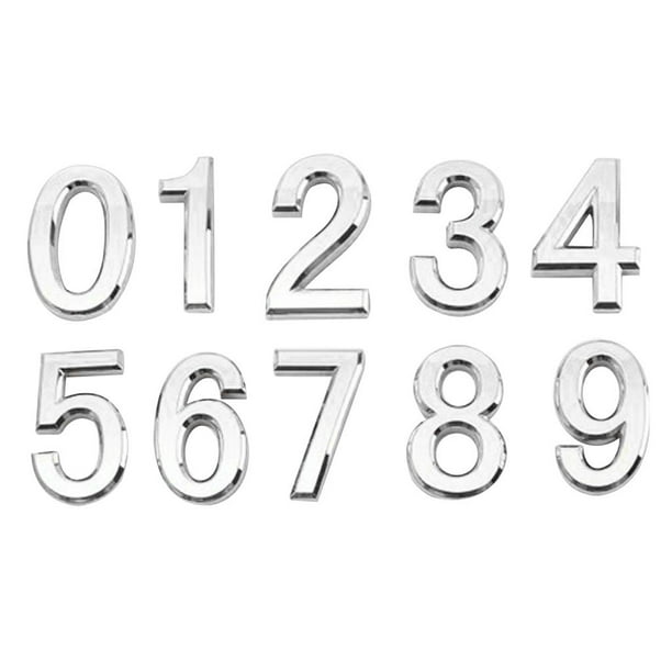 Número de casa 3D de 6CM, placa de número de puerta, número de