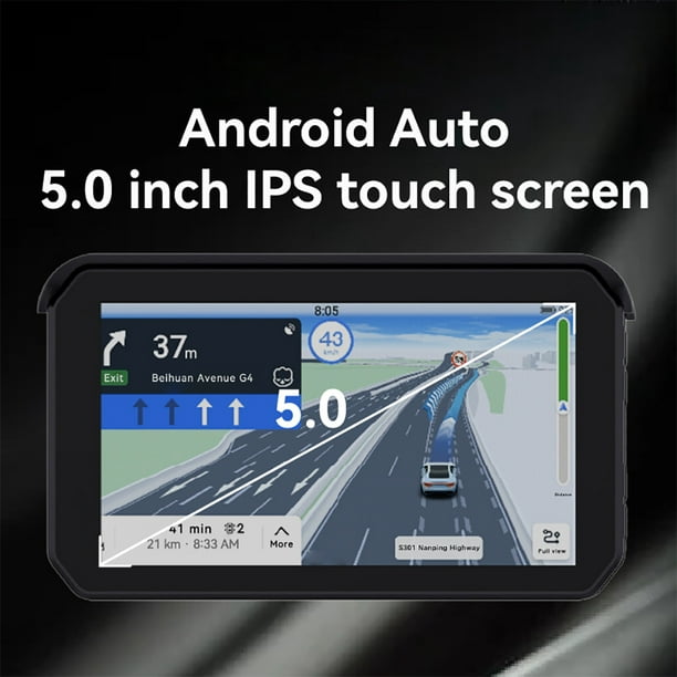 5 Moto Gps+carplay+dvr Inalámbrico Android Auto