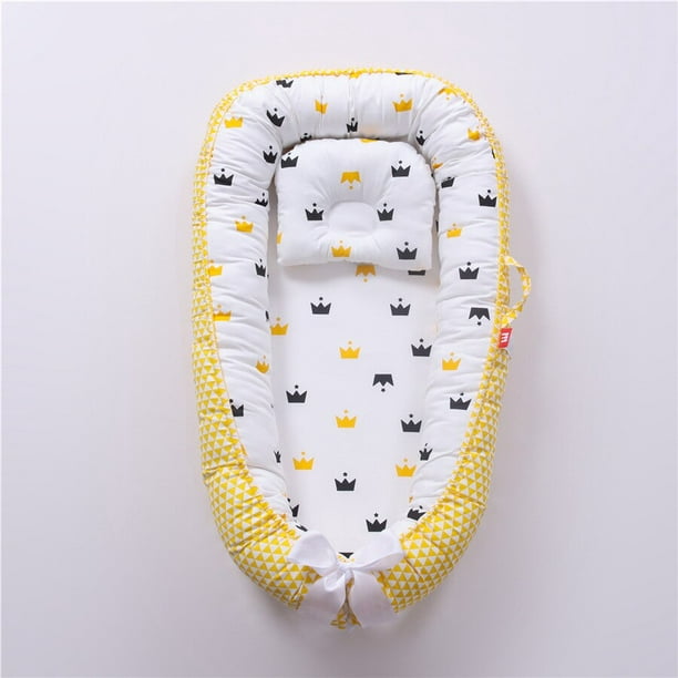 Cama nido suave portátil para bebé, cuna plegable de viaje para dormir, cuna  parachoques para bebés Fivean unisex