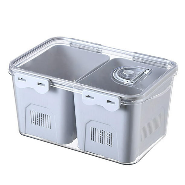 Comprar Contenedores transparentes para refrigerador, despensa organizada,  versátil y duradero, organizador de latas para frigorífico y caja de  almacenamiento de alimentos, 2 uds.