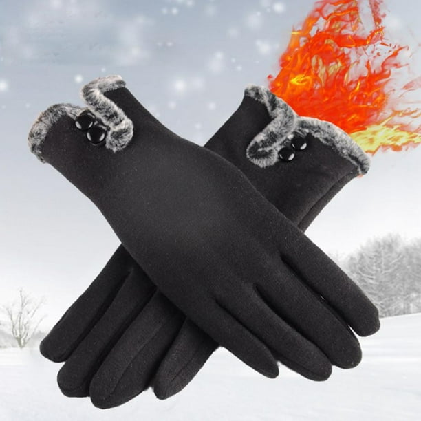 Guantes de invierno para hombre mujeres, a prueba , cálido gruesos, guantes  térmicos, pantalla táctil, guantes para frío gris Salvador Guantes de  invierno