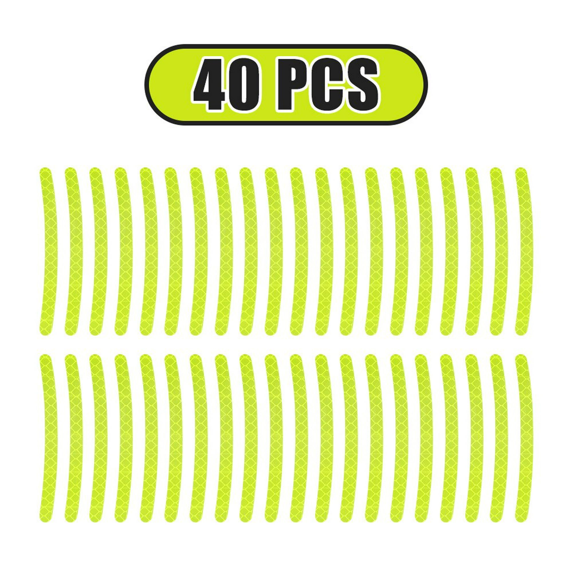 40PCS Pegatinas Reflectantes Reflectantes, Tiras Reflectantes