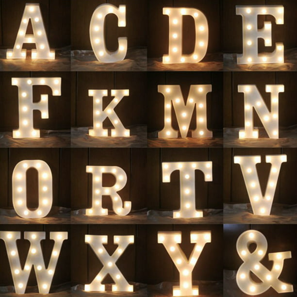 Letras con luz LED (I)