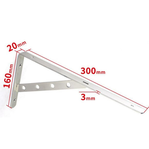 Soportes para estantes, soporte de estante de pared de ángulo de 90°,  soportes de estantería triangular de alta resistencia, soportes para  estantes