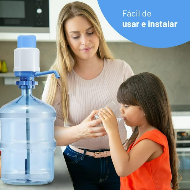 Dispensador de agua manual para garrafas. Bomba de agua manual y universal  para garrafas y botellas de agua Dispensador agua de garrafas de agua 2,5