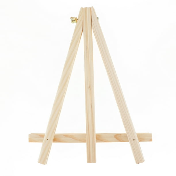 Caballete de madera de 5 pulgadas, 5 pulgadas, soporte de lona, mini  caballetes de mesa, soporte triangular, portátil, mini caballete de madera  para