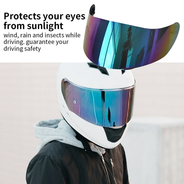 Visera para casco de motocicleta Gafas de casco antivaho con lente de  protección facial completa par Ndcxsfigh