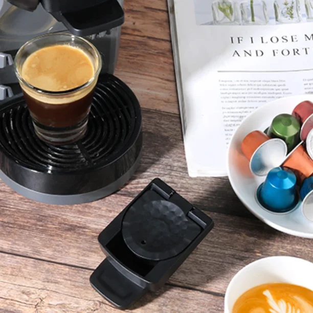 Adaptador de cápsula para cafetera Nespresso, Compatible con Dolce