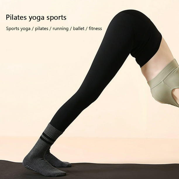 Ropa de Deporte Calcetines de yoga Pilates Calcetines de ballet para mujer  Antideslizante Algodón Deportes Calcetines de fitness Ehuebsd Para Estrenar