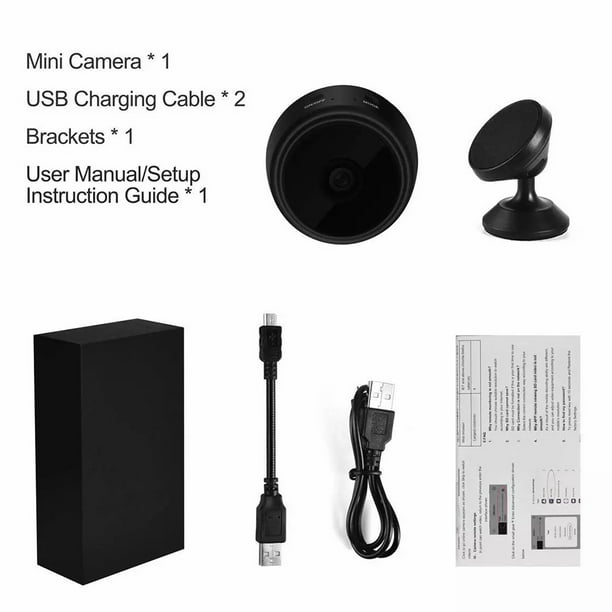 Mini cámara WiFi Cámara inalámbrica 1080P Pequeña cámara de