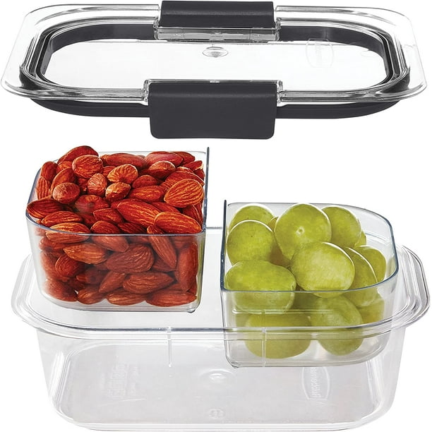 Rubbermaid Brilliance Food Storage Containers, 12 Piece Sandwich and Salad Lunch Kit, Leak-Proof, BPA Free, Clear Tritan Plastic